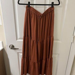 Mango Tiered Maxi Skirt, M